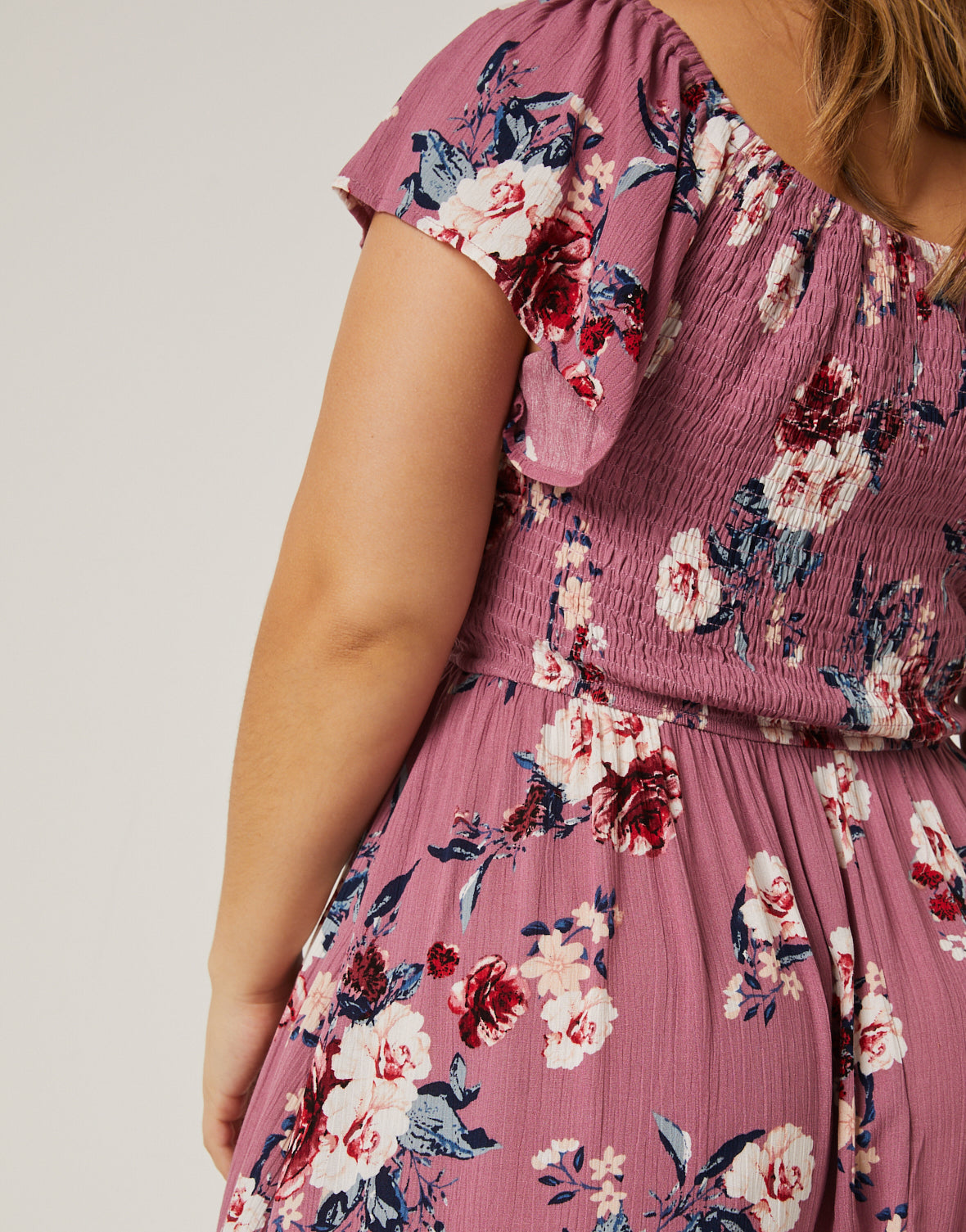 Plus Size Gauzy Floral Sundress