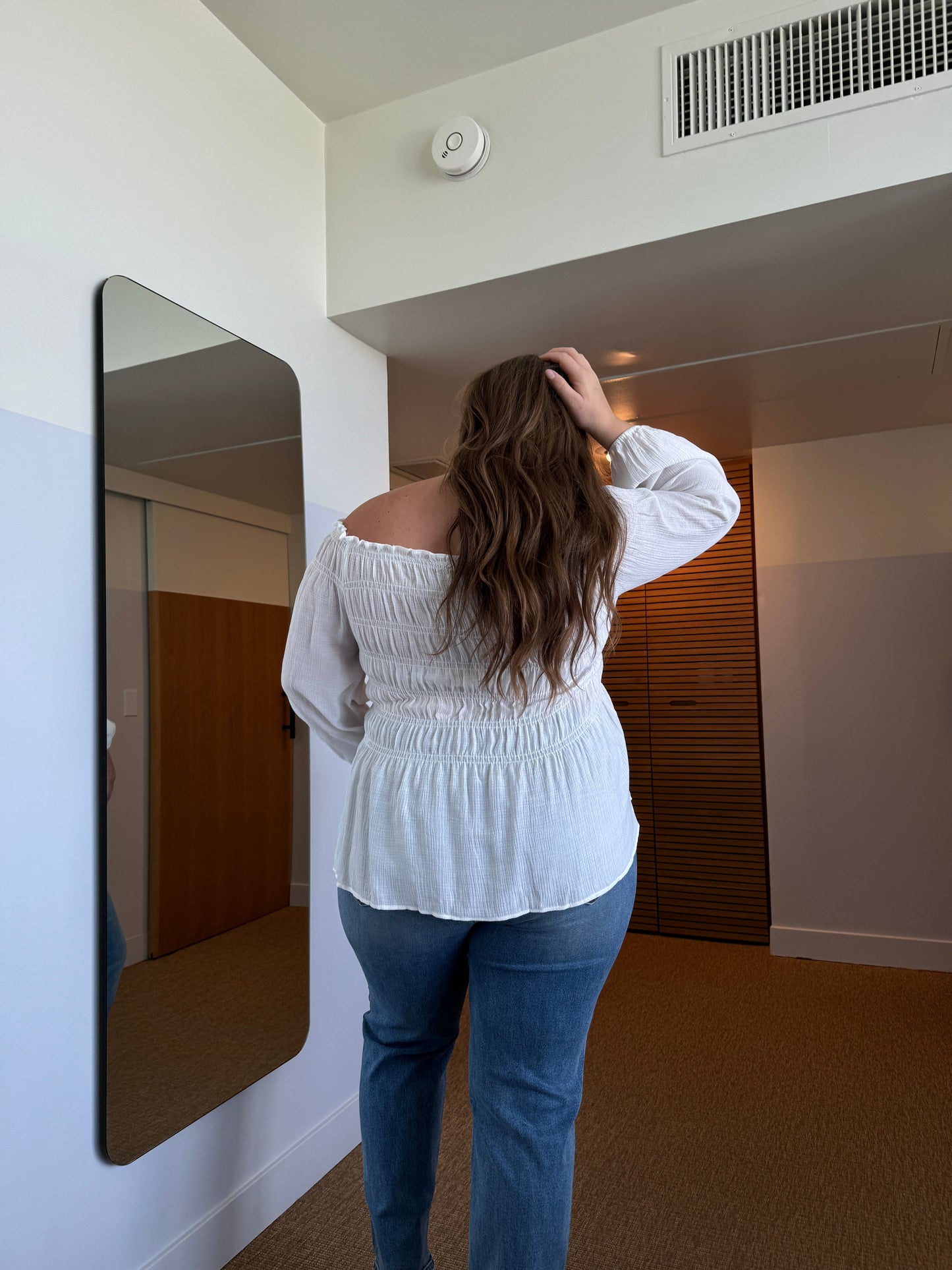 Plus Size Off The Shoulder Boho Top
