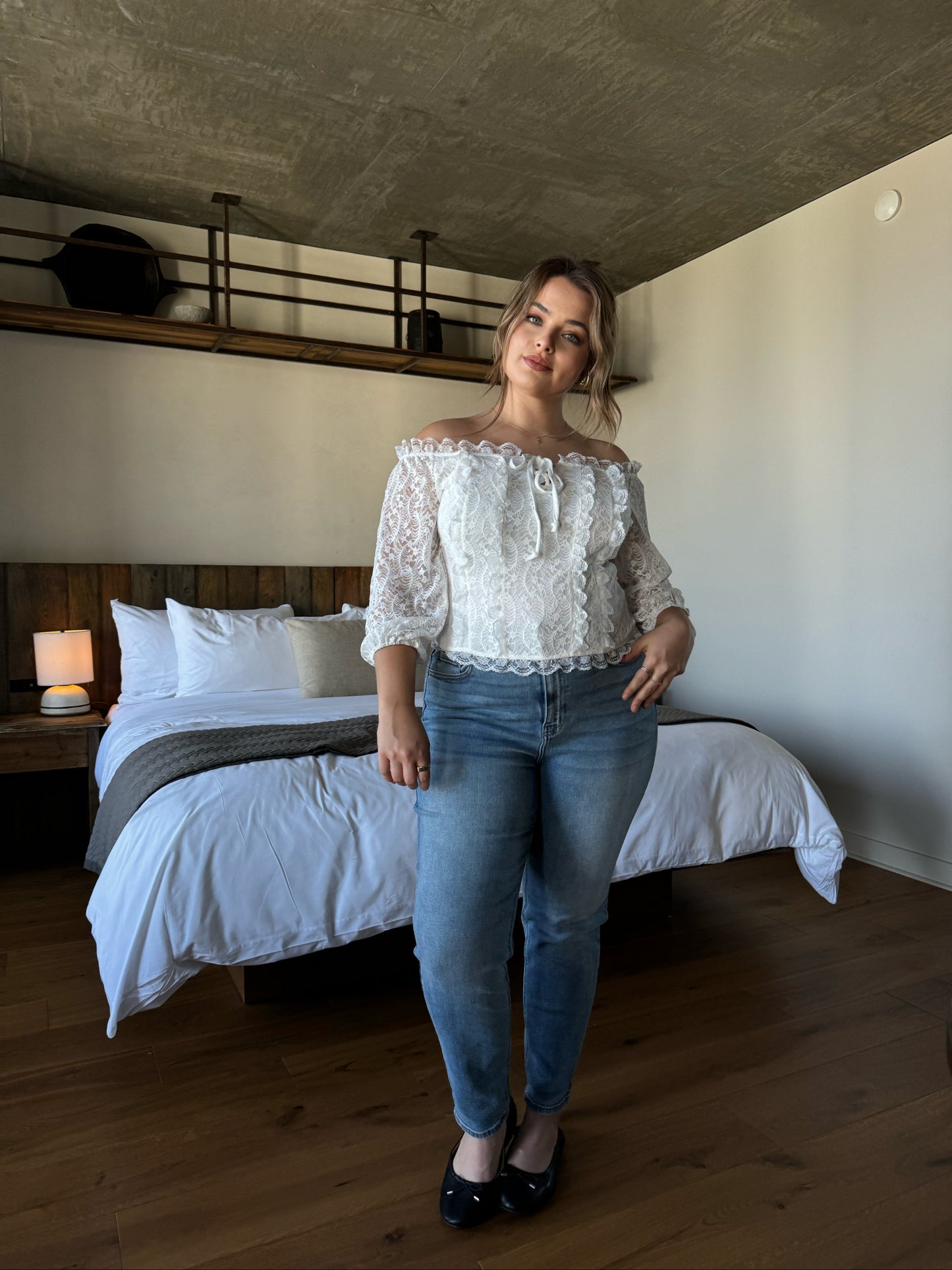 Plus Size Rococo Lace Top