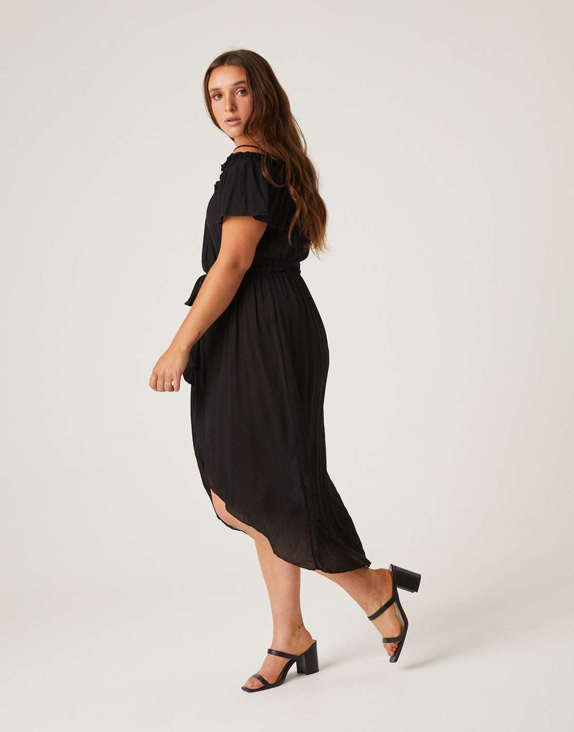 Plus Size Belted Wrap Sundress