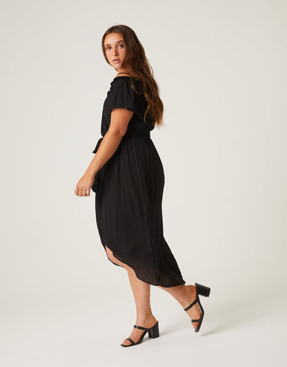 Plus Size Belted Wrap Sundress