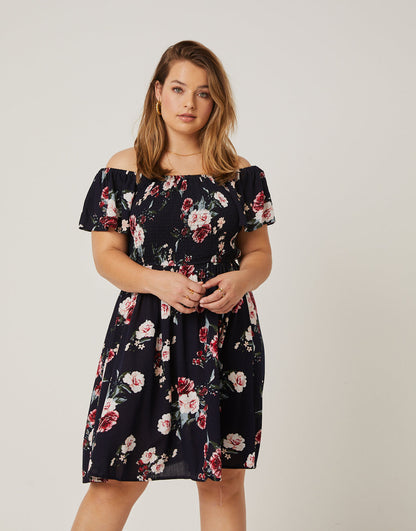 Plus Size Gauzy Floral Sundress