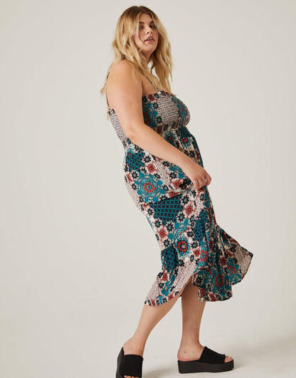 Plus Size Multi Pattern Sundress