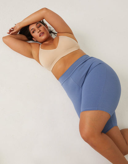 Plus Size Stretchy Bike Shorts