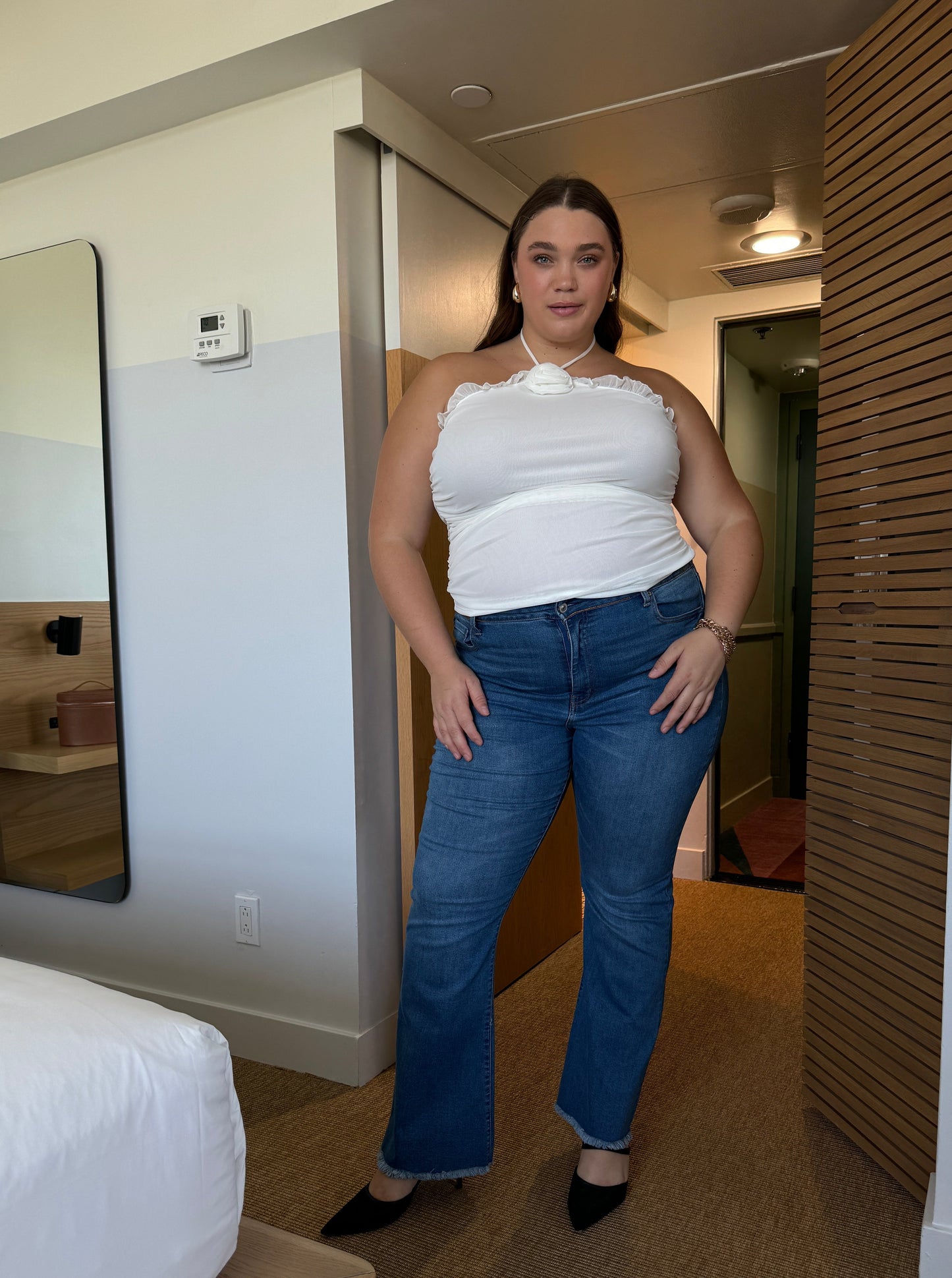 Plus Size Rose Halter Top