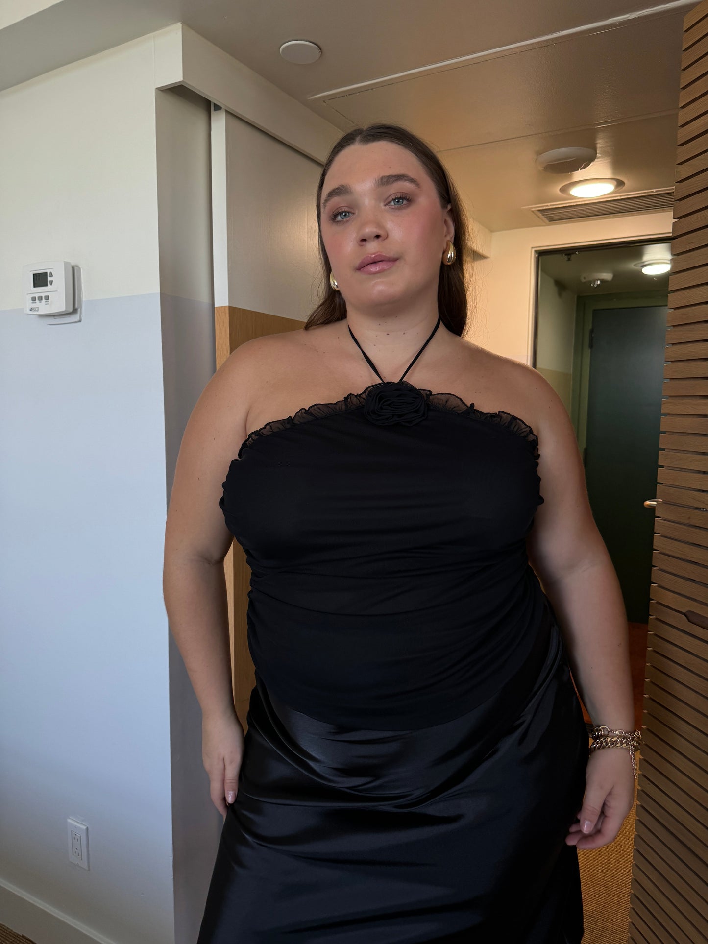 Plus Size Rose Halter Top