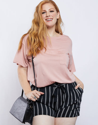 Plus Size Basic Pocket Tee