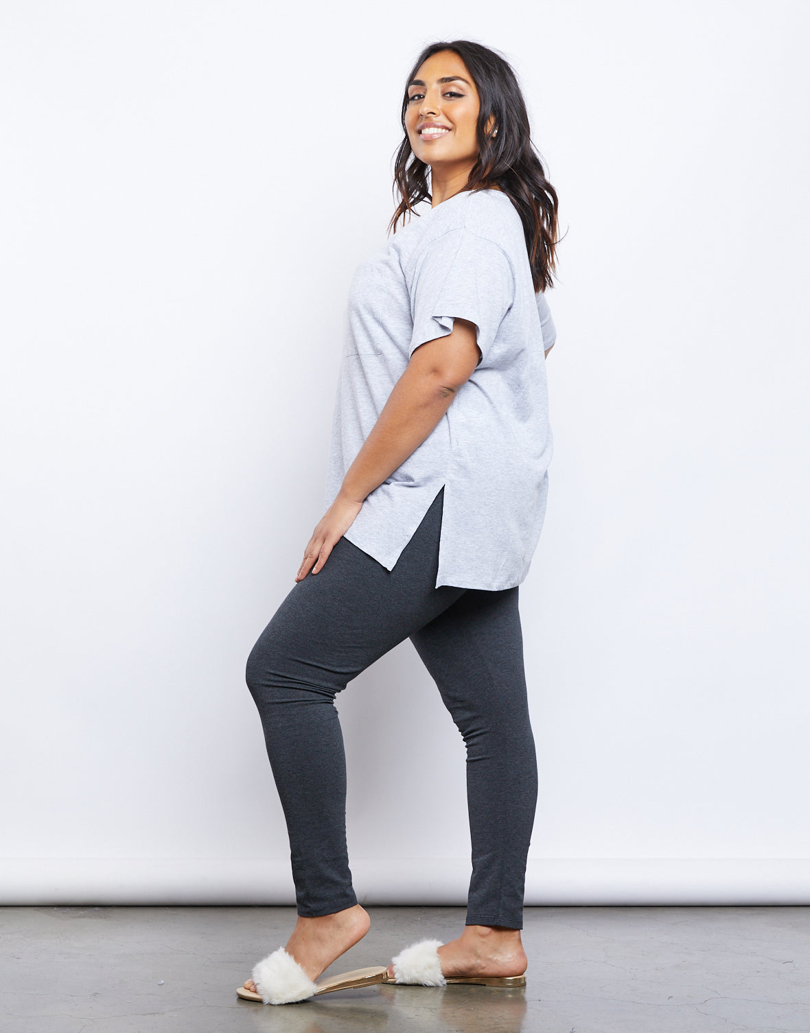 Plus Size Basic Pocket Tee