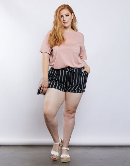 Plus Size Basic Pocket Tee