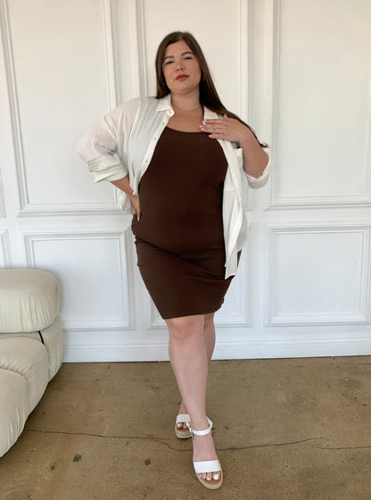 Plus Size Bodycon Tank Dress