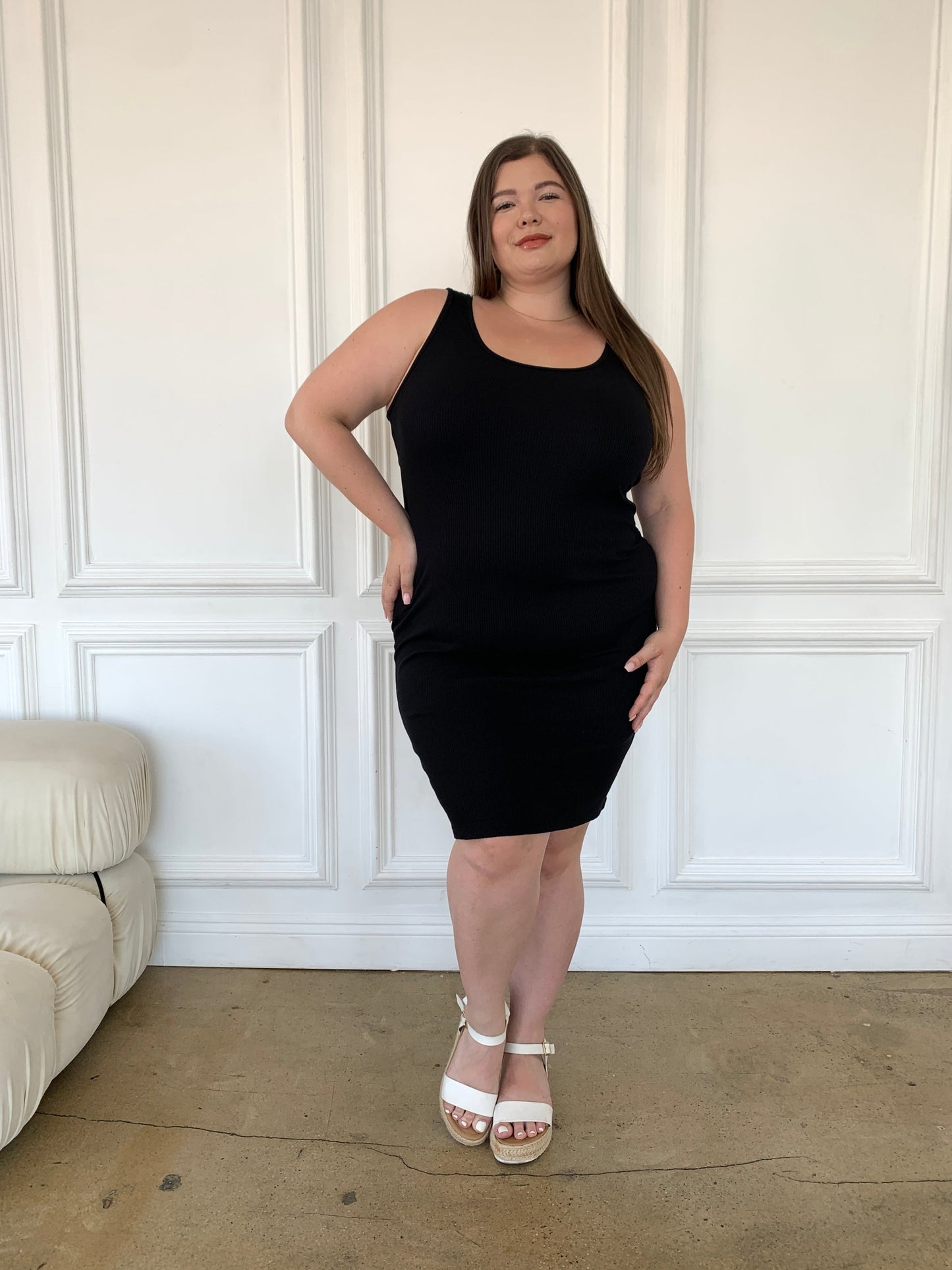 Plus Size Bodycon Tank Dress