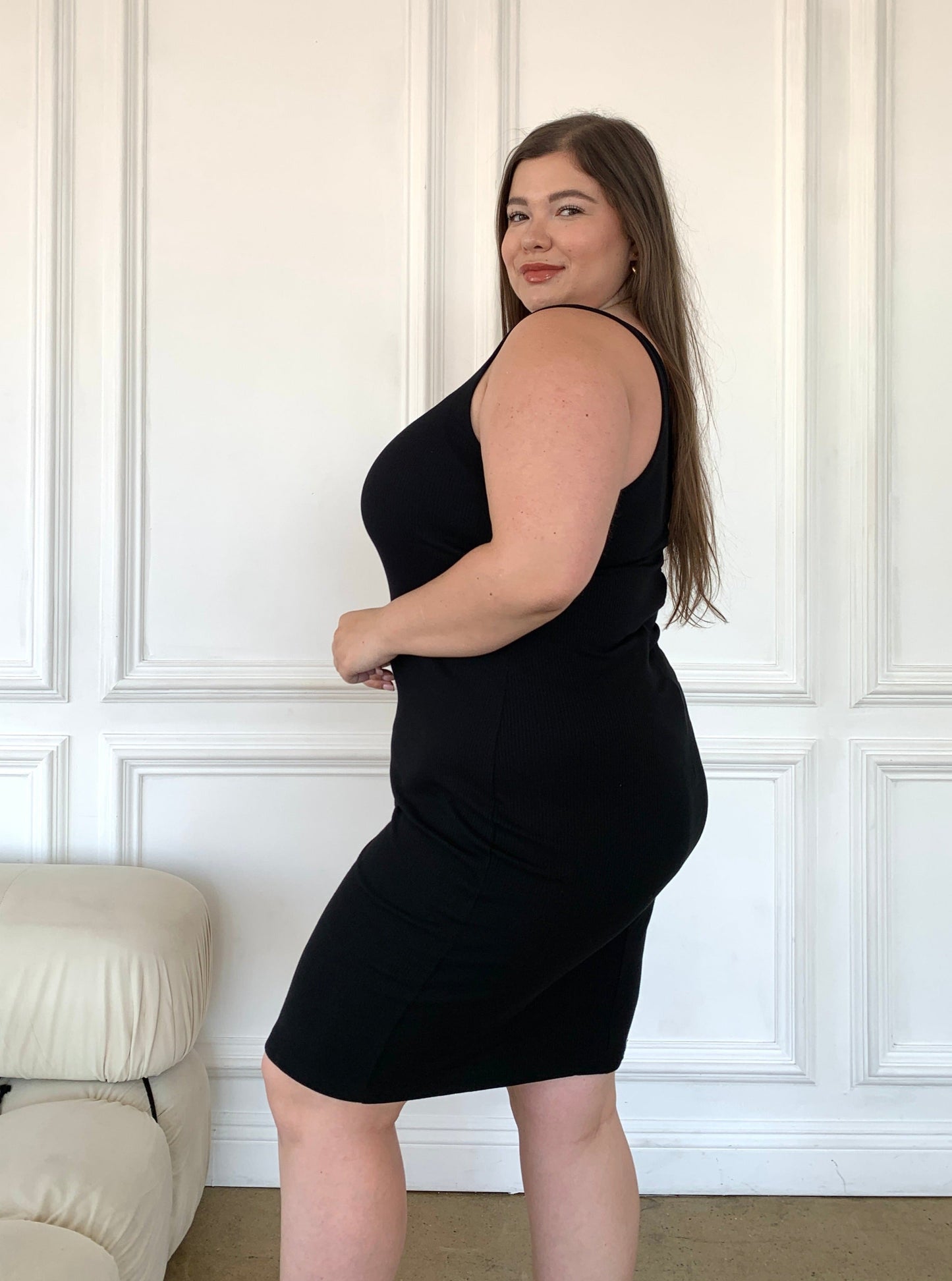 Plus Size Bodycon Tank Dress
