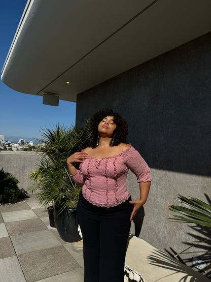 Plus Size Rococo Lace Top