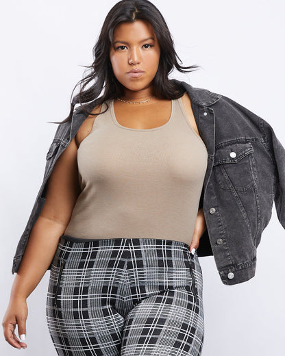 Plus Size Carly Ribbed Knit Tank