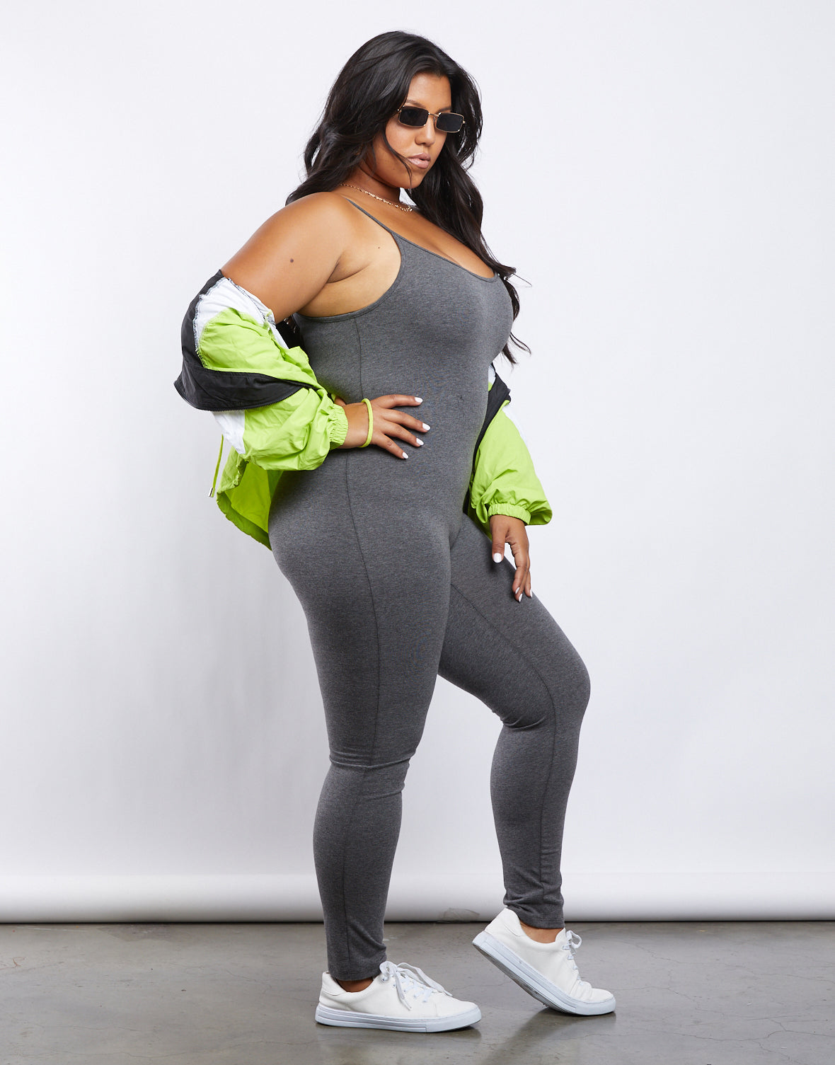 Plus Size Simple Tank Jumpsuit